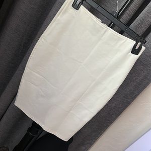 Goodtime White zip pencil skirt - M